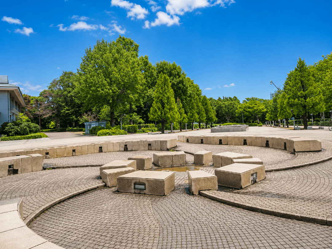 柏の葉公園 噴水広場