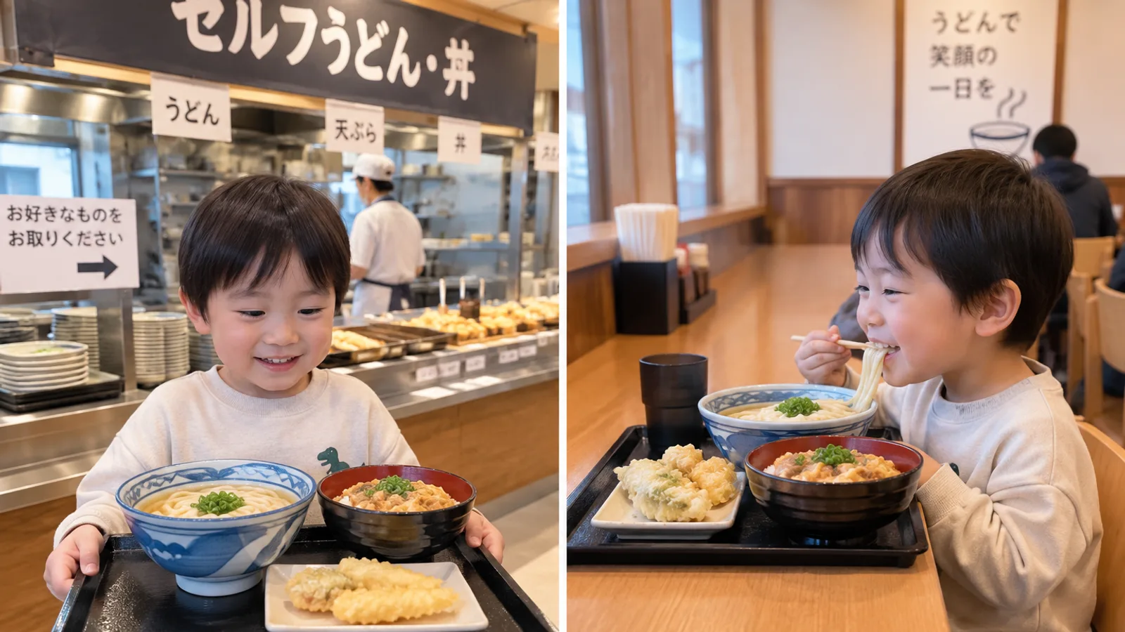 なか卯のキッズメニューはお子様うどん200円から｜うき卯きセットの中身とおもちゃ・1歳から取り分けOK・何歳から【2026】